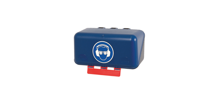 Boîte de rangement EPI - Protections oculaires et auditives - ABS  - Bleu - Mini