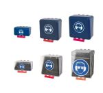 Boîte de rangement EPI - Protections oculaires et auditives - ABS  - Bleu - Mini