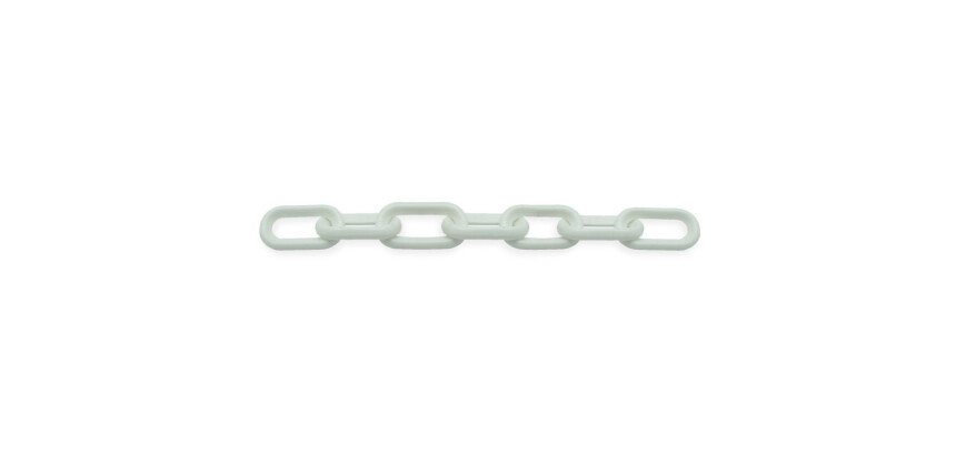 Chaînes à Maillons de Signalisation - 25m - Polypropylène  - Rouge