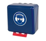 Boîte de rangement EPI - Protections oculaires et auditives - ABS  - Bleu - Mini