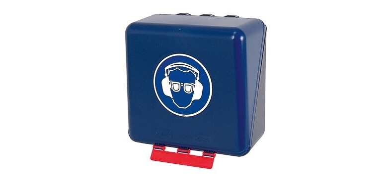 Boîte de rangement EPI - Protections oculaires et auditives - ABS  - Bleu - Mini