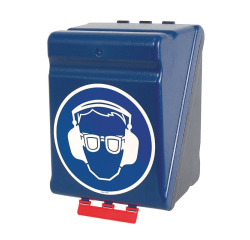 Boîte de rangement EPI - Protections oculaires et auditives - ABS  - Bleu - Maxi