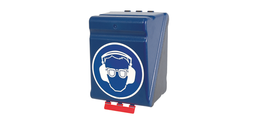 Boîte de rangement EPI - Protections oculaires et auditives - ABS  - Bleu - Maxi