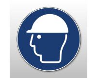 Panneau EPI Port du casque obligatoire M014 - ISO 7010