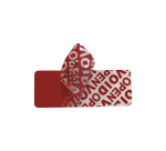 Étiquettes scellé de sécurité - Adhésif avec/sans transfert - 1000 ex  - 19 x 100 mm - Rouge - Sans transfert