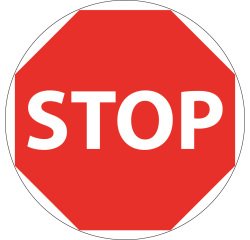 Panneau STOP AB4 - Signalétique Ronde