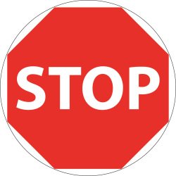 Panneau STOP AB4 - Signalétique Ronde