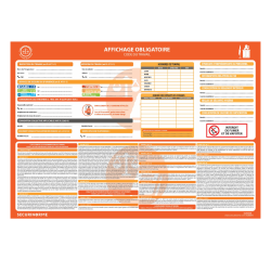 Panneau affichage obligatoire - Plus de 50 salariés - A3 - Vinyle  - A3