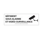 Panneau d'information - Bâtiment sous alarme et vidéo-surveillance