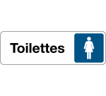 Panneau Toilettes Femme adhésif – 2 formats