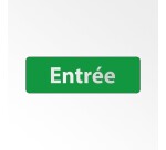 Panneau signalétique d'accueil - Picto Entrée - Fixation adhésive