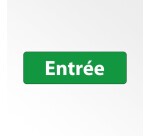 Panneau signalétique d'accueil - Picto Entrée - Fixation adhésive