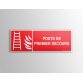 Panneau Premiers Secours - Poste de premier secours - Pictogramme - 150x150 mm  - 350 x 125 mm - Vinyle Souple Autocollant