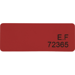 Étiquettes scellé de sécurité - Adhésif avec/sans transfert - 1000 ex  - 19 x 50 mm - Rouge - Sans transfert