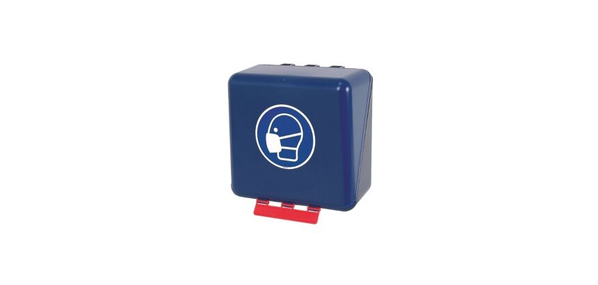 Boîte de rangement EPI - Protections Respiratoires - Plastique ABS  - Bleu - Midi