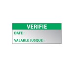 Étiquettes - Contrôle VÉRIFIÉ 38x16 mm Vinyle - 350 ex