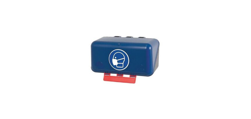 Boîte de rangement EPI - Protections Respiratoires - Plastique ABS  - Bleu - Mini