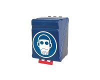 Boîte de rangement EPI - Protections Respiratoires - Plastique ABS  - Bleu - Maxi
