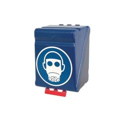 Boîte de rangement EPI - Protections Respiratoires - Plastique ABS  - Bleu - Maxi