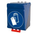 Boîte de rangement - Gants protection - Bleue/Transparente  - Bleu - Maxi