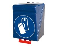 Boîte de rangement - Gants protection - Bleue/Transparente  - Bleu - Maxi