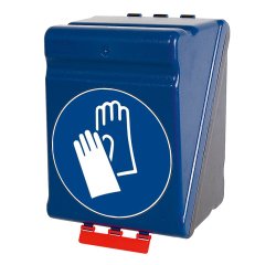 Boîte de rangement - Gants protection - Bleue/Transparente  - Bleu - Maxi