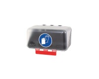 Boîte de rangement - Gants protection - Bleue/Transparente  - Transparent - Mini