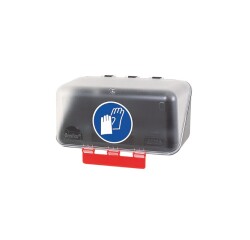 Boîte de rangement - Gants protection - Bleue/Transparente  - Transparent - Mini
