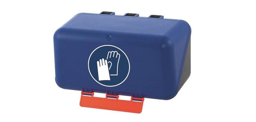 Boîte de rangement - Gants protection - Bleue/Transparente  - Bleu - Mini
