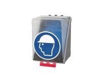 Boîte de rangement - EPI Casques de protection - Plastique ABS  - Transparent