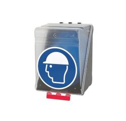 Boîte de rangement - EPI Casques de protection - Plastique ABS  - Transparent