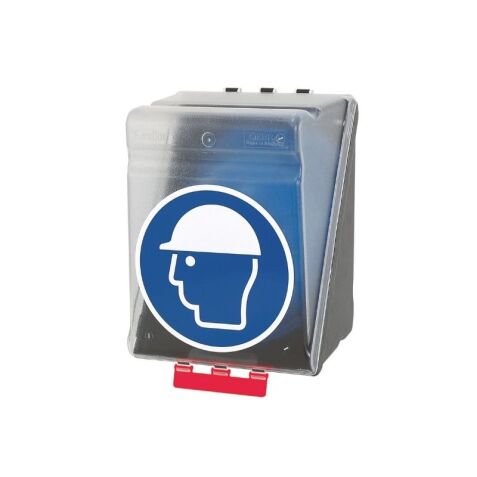 Boîte de rangement - EPI Casques de protection - Plastique ABS  - Transparent