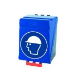 Boîte de rangement - EPI Casques de protection - Plastique ABS  - Bleu