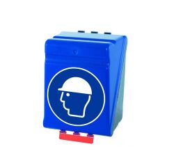 Boîte de rangement - EPI Casques de protection - Plastique ABS  - Bleu