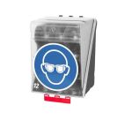 Boîte de rangement EPI pour Protections Oculaires - ABS  - Transparent - Midi