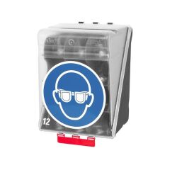 Boîte de rangement EPI pour Protections Oculaires - ABS  - Transparent - Maxi