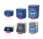 Boîte de rangement EPI pour Protections Oculaires - ABS  - Bleu - Mini