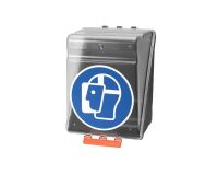Boîte de rangement - Protections Faciales EPI - Plastique ABS  - Transparent
