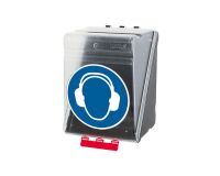 Boîte de rangement EPI pour Protections auditives - ABS  - Transparent - Maxi