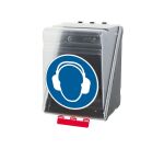 Boîte de rangement EPI pour Protections auditives - ABS  - Bleu - Midi