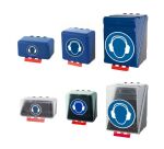 Boîte de rangement EPI pour Protections auditives - ABS  - Bleu - Midi