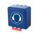 Boîte de rangement EPI pour Protections auditives - ABS  - Bleu - Mini
