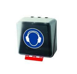 Boîte de rangement EPI pour Protections auditives - ABS  - Transparent - Midi
