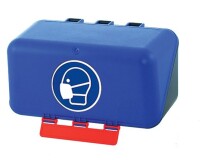 Boîte de rangement EPI - EPIBoite bleue pour protections respiratoires  - Mini