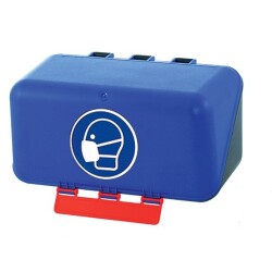 Boîte de rangement EPI - EPIBoite bleue pour protections respiratoires  - Mini