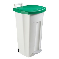 Poubelle alimentaire à pédale - Mobile - HACCP - Polyéthylène