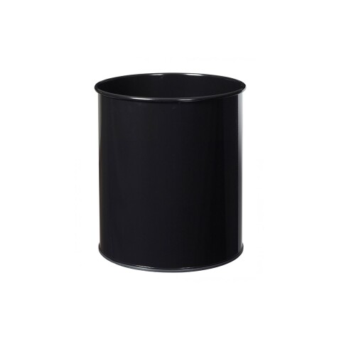 Corbeille à papier - ECO - 30 L - Acier poudré anti-UV  - Noir