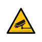 Panneau Information vidéosurveillance – Signalétique triangle jaune
