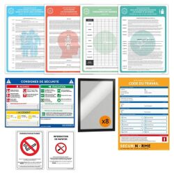 Kit affiches obligatoires entreprise – À partir de 50 salariés