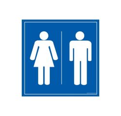 Panneau Toilettes - Homme Femme